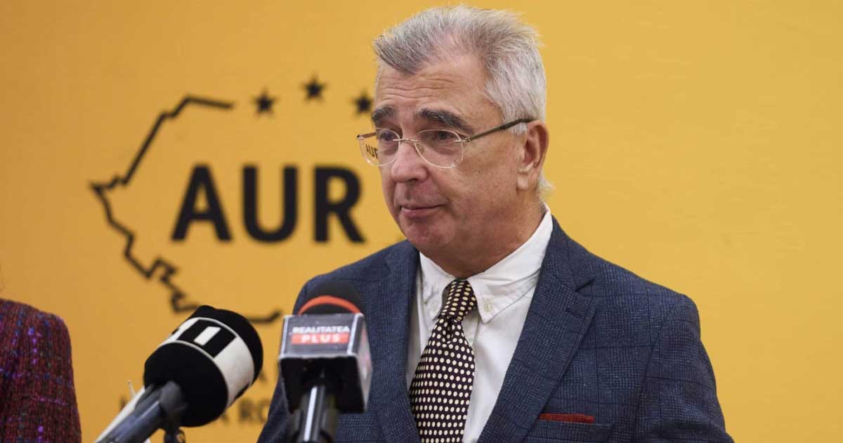 Petrișor Peiu, liderul senatorilor AUR, declarații la Parlament după adoptarea moțiunii de cenzură împotriva Guvernului Bolojan, 5 mai 2026