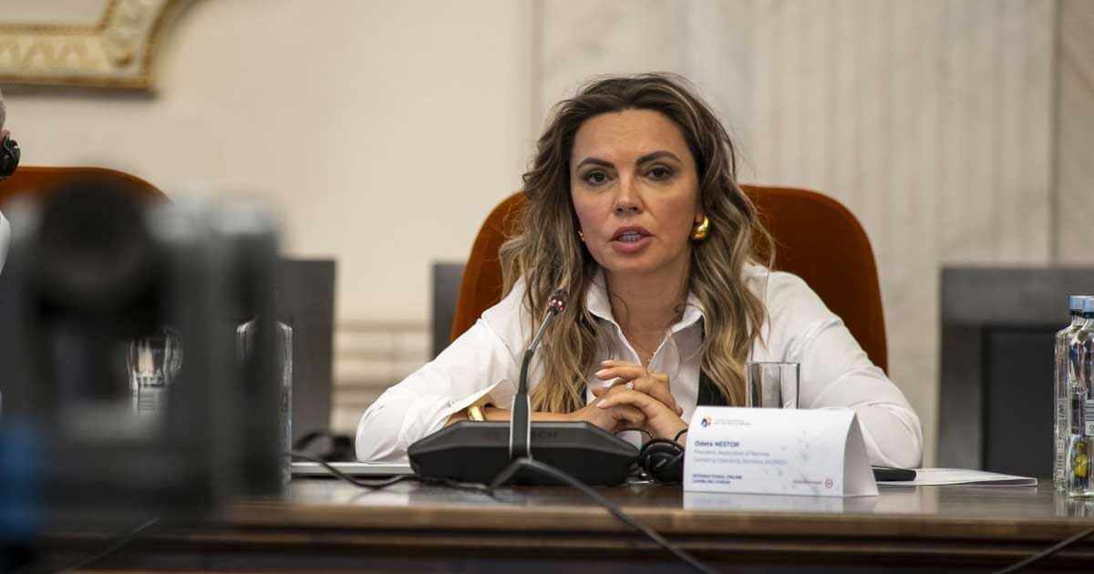 Odeta Nestor, fosta șefă ONJN, audiere în Comisia juridică a Senatului României, mai 2026