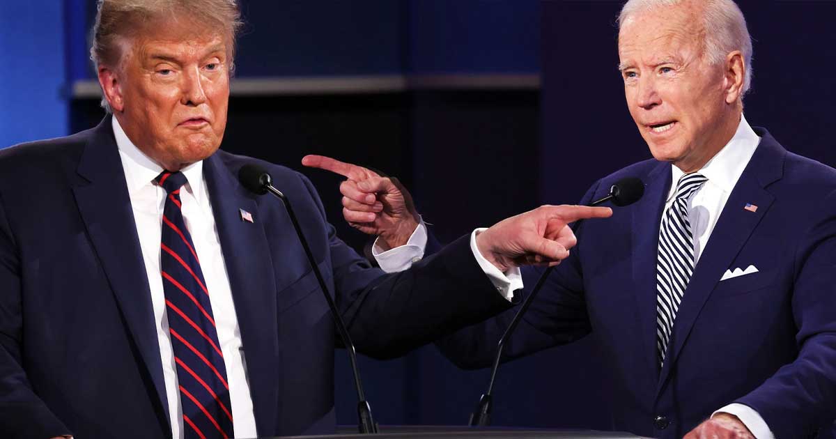 Fostul președinte Joe Biden la o conferință de presă, Washington D.C., acțiune în justiție împotriva administrației Trump, mai 2026