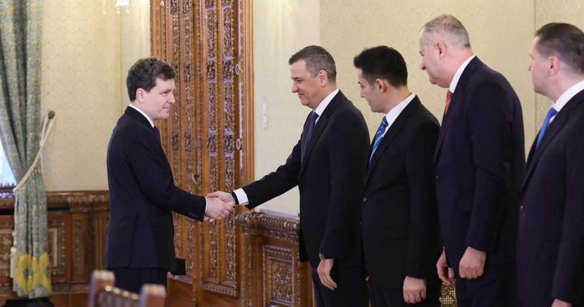 Președintele Nicușor Dan la Palatul Cotroceni în cadrul consultărilor cu liderii partidelor pentru formarea noului guvern, mai 2026