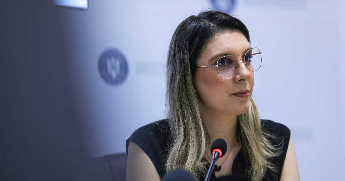 Ministrul Mediului Diana Buzoianu la conferință de presă, decizie revocare director Apele Române, iunie 2026