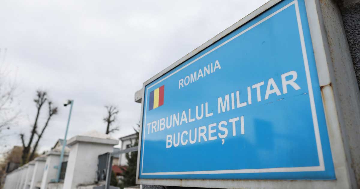 Tribunalul Militar București, sediul instanței care a pronunțat verdictul în dosarul 10 august, iunie 2026