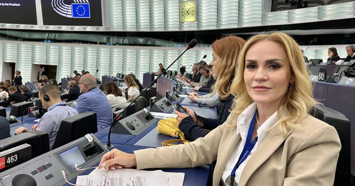 Gabriela Firea, europarlamentar PSD, la o dezbatere despre fertilitate și declin demografic la Parlamentul European