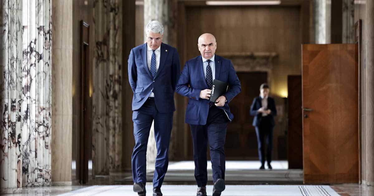 Dragoș Pîslaru și Ilie Bolojan la o întâlnire oficială, înaintea Congresului PNL, iunie 2026