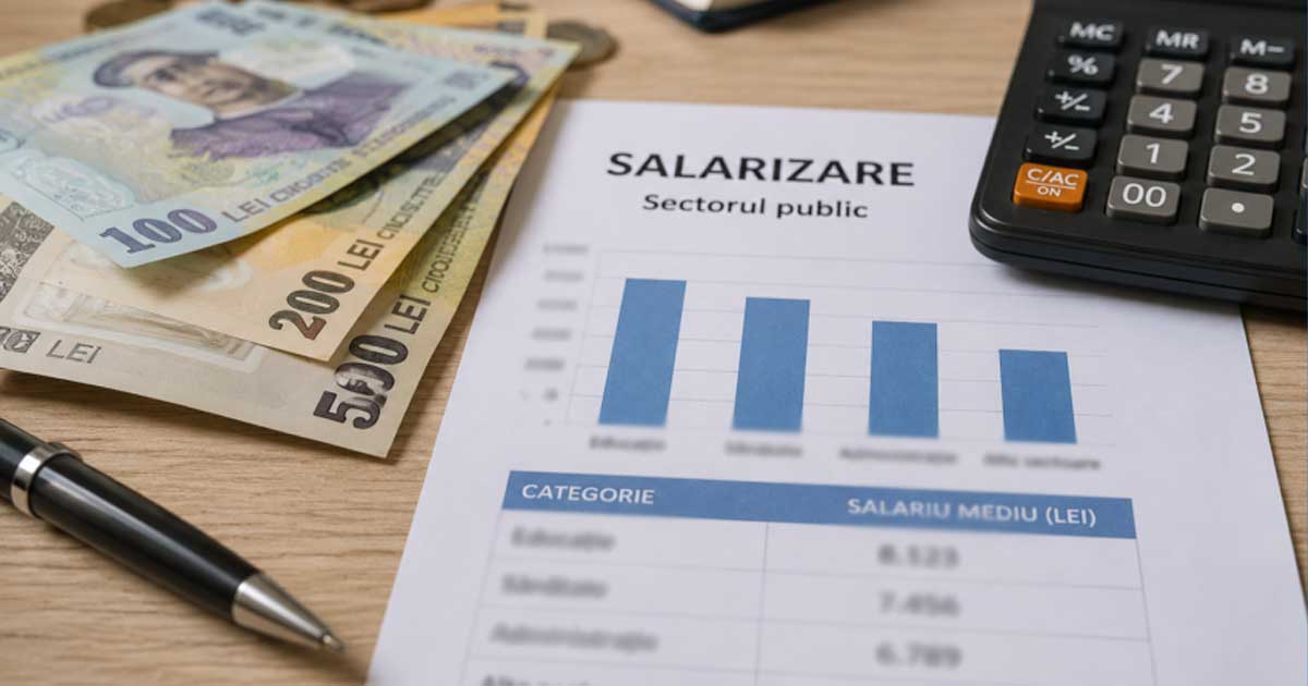 Bani bancnote salarii crestere sector public Romania reforma salarizare 2026