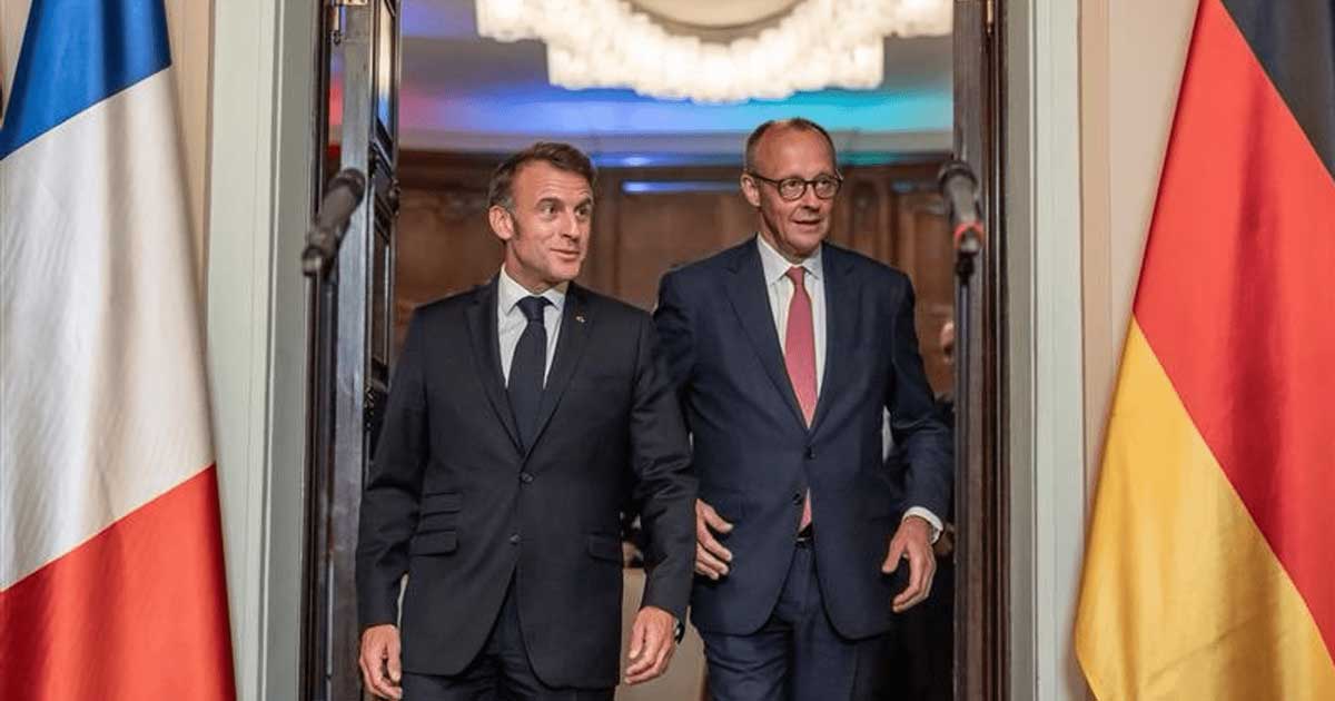 Emmanuel Macron și Friedrich Merz la summitul european, discuții extindere UE Republica Moldova Balcani 2026