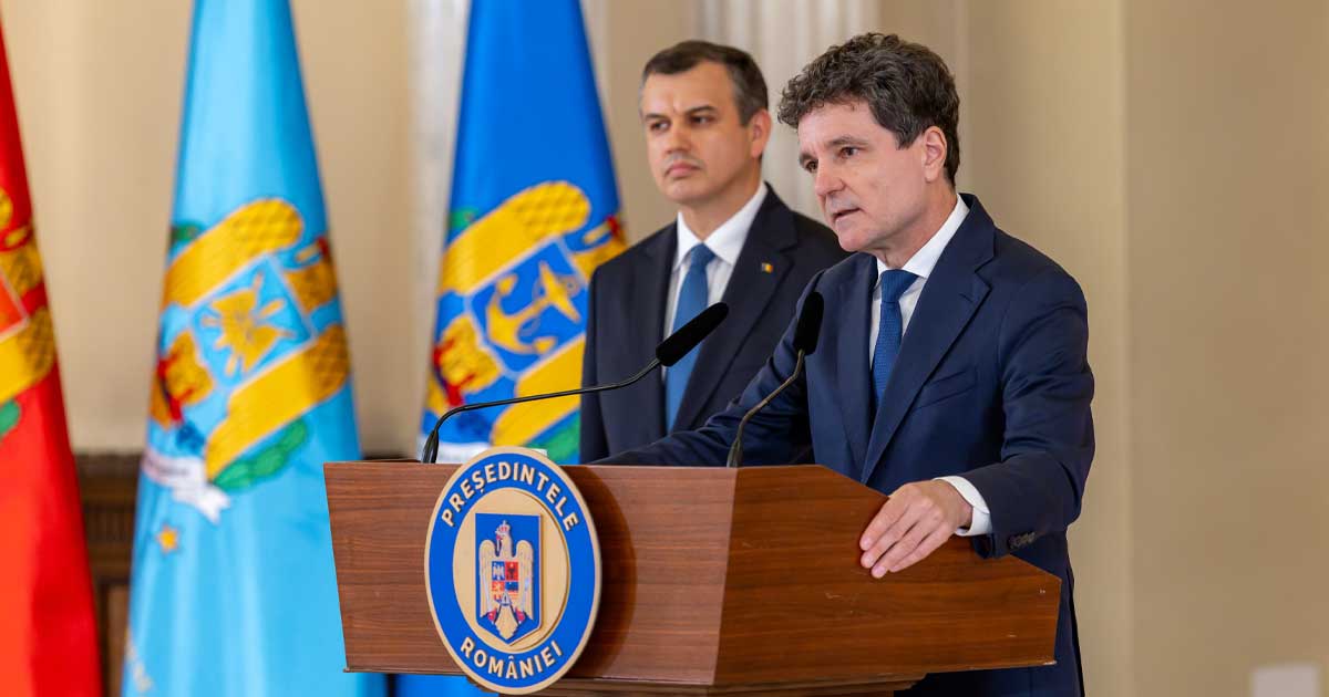 Nicușor Dan și Eugen Tomac la Palatul Cotroceni, ceremonia de desemnare premier, 4 iunie 2026