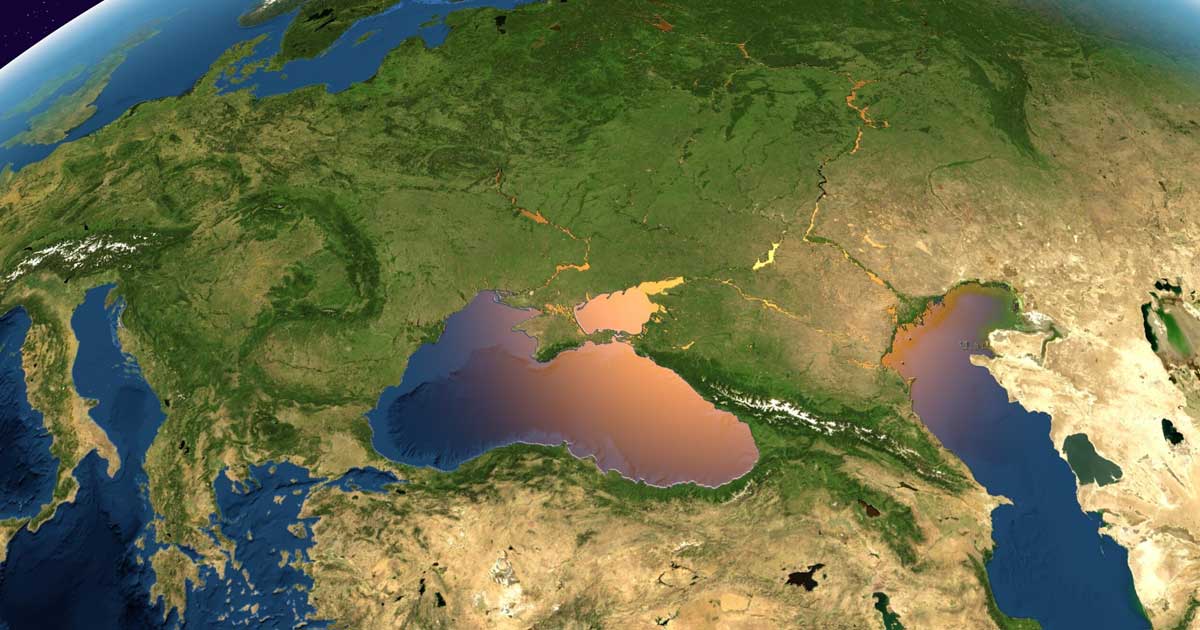 Marea Neagră văzută din satelit, harta statelor riverane NATO, context securitate regională 2026