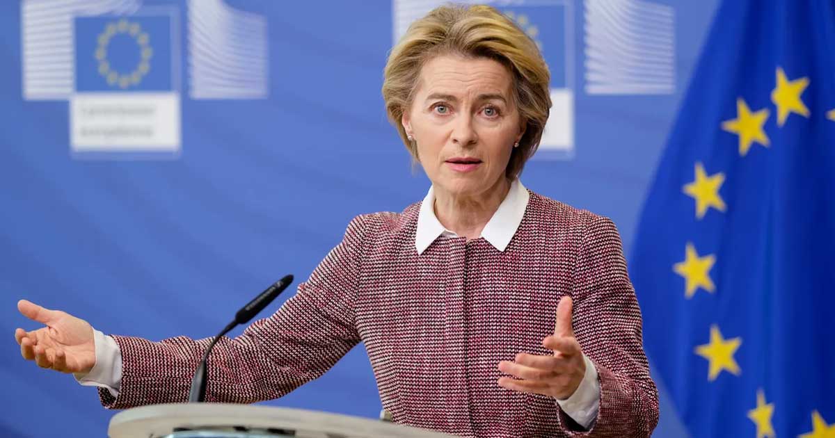 Ursula von der Leyen prezintă aplicația europeană de verificare a vârstei online, aprilie 2026