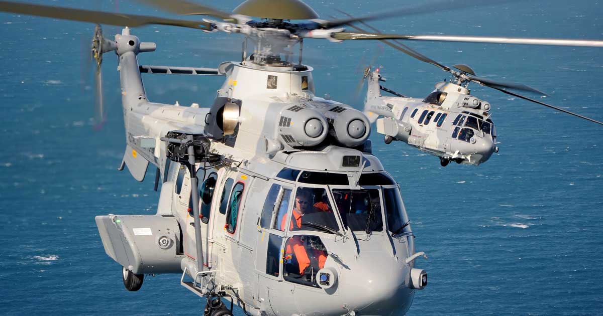Elicopter militar Airbus asemănător celor achiziționate de România prin programul SAFE, iulie 2026