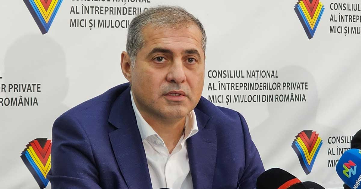 Florin Jianu, președintele IMM România, la lansarea Cartei Albe a IMM-urilor, sediul BNR, iulie 2026