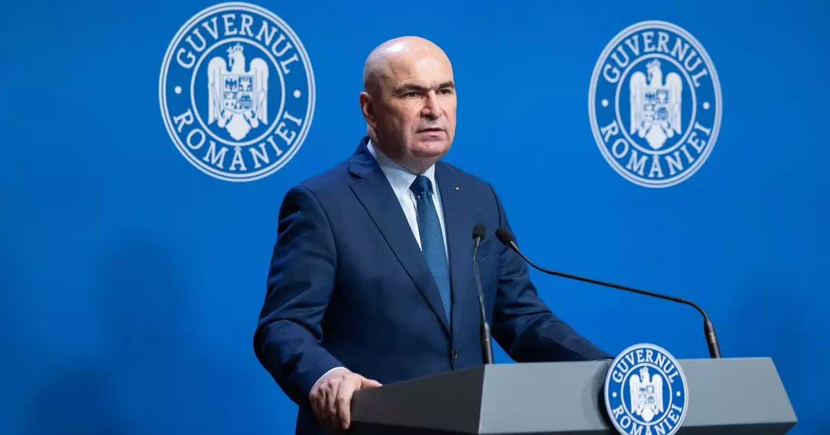 Ilie Bolojan la o declarație de presă despre pol de modernizare și liste comune PNL-USR, iulie 2026