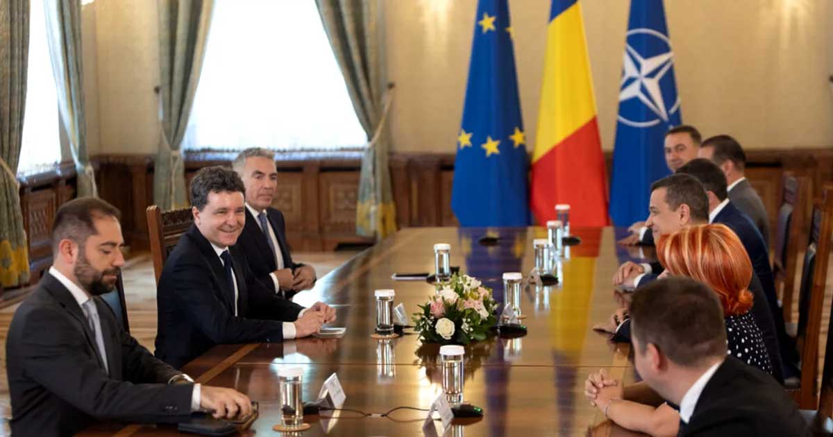 Președintele Nicușor Dan în timpul consultărilor pentru formarea noului guvern, Palatul Cotroceni, iulie 2026