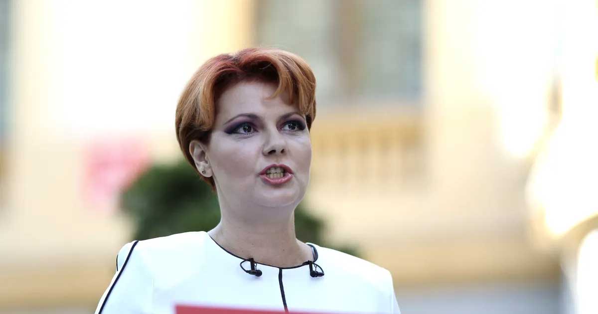 Lia Olguța Vasilescu, primarul Craiovei, în timpul unei declarații despre criza politică din România, iulie 2026