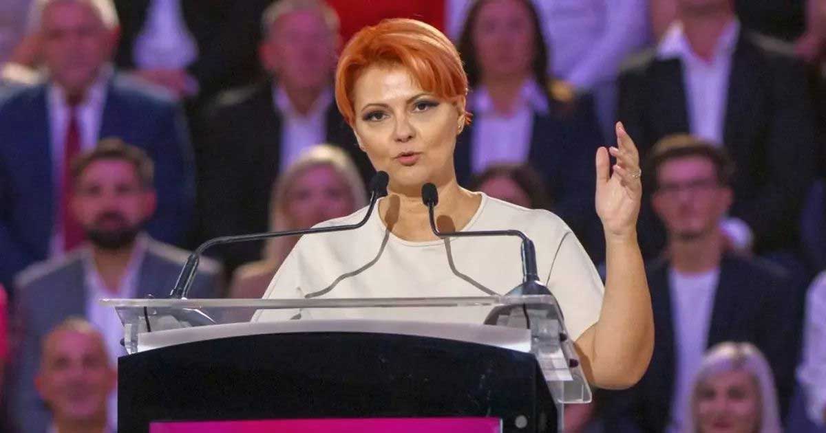Lia Olguța Vasilescu, primarul Craiovei, în timpul unei declarații publice despre negocierile pentru premier, iulie 2026