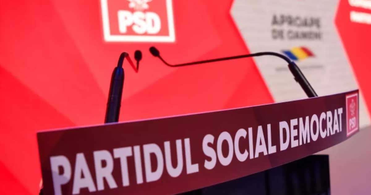 Sediul PSD și logo-ul partidului, în contextul comunicatului de presă privind avertismentele pentru Ilie Bolojan, iulie 2026