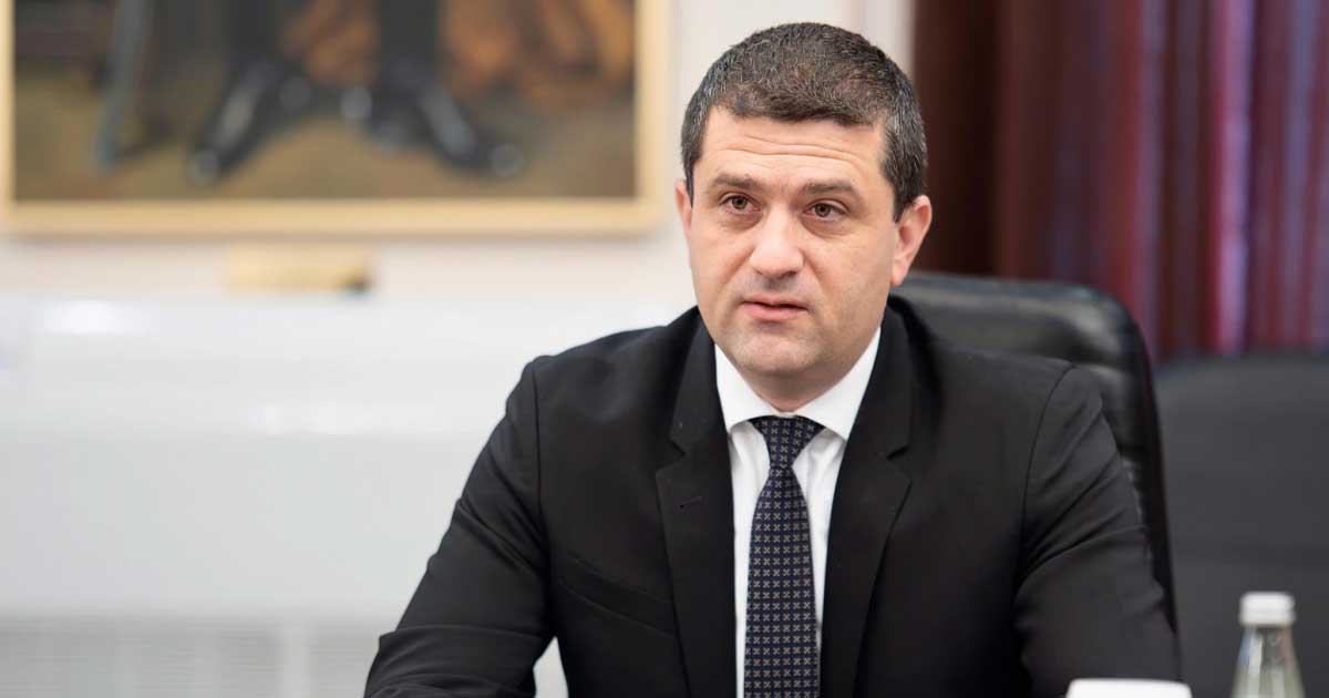 Radu Miruță, ministrul interimar al Apărării, în timpul unei declarații publice, iulie 2026