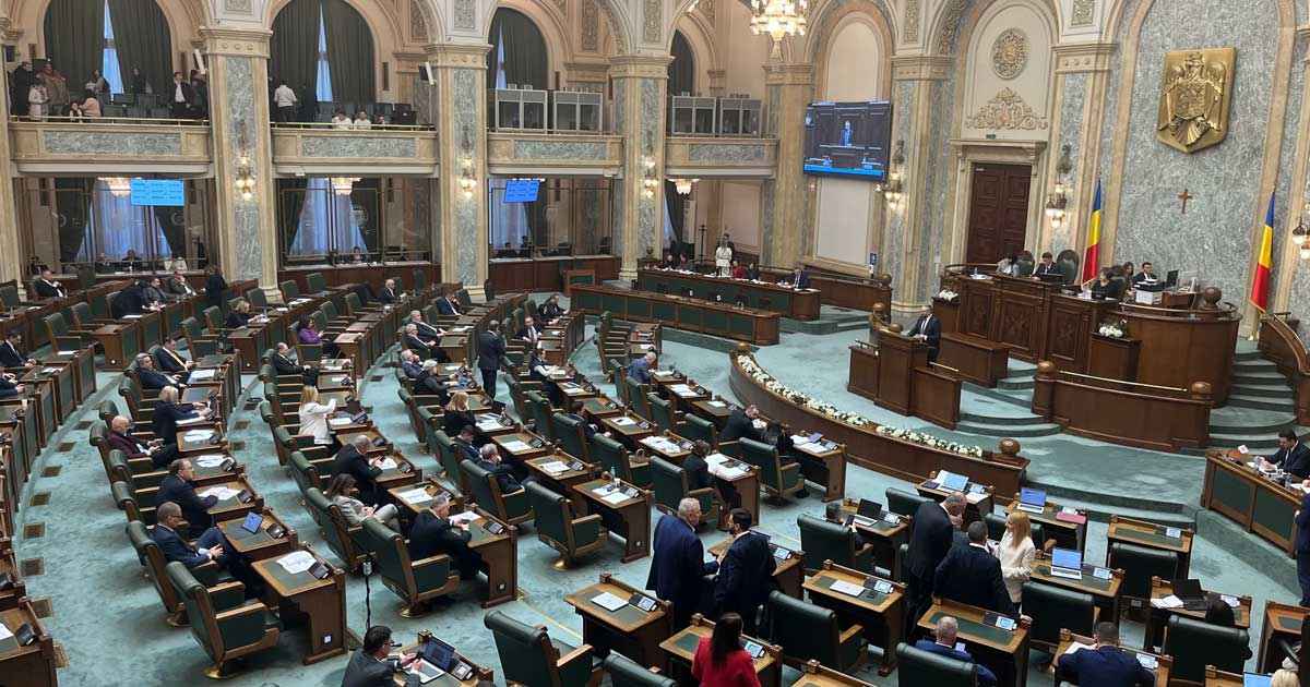 Plenul Senatului României în ședință, vot pentru legea bonus-malus la ANAF, iulie 2026