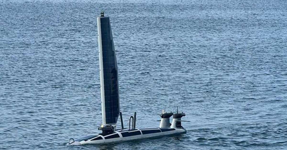 Sistem autonom maritim Triton în Portul Constanța, dig de nord, monitorizare drone, iulie 2026
