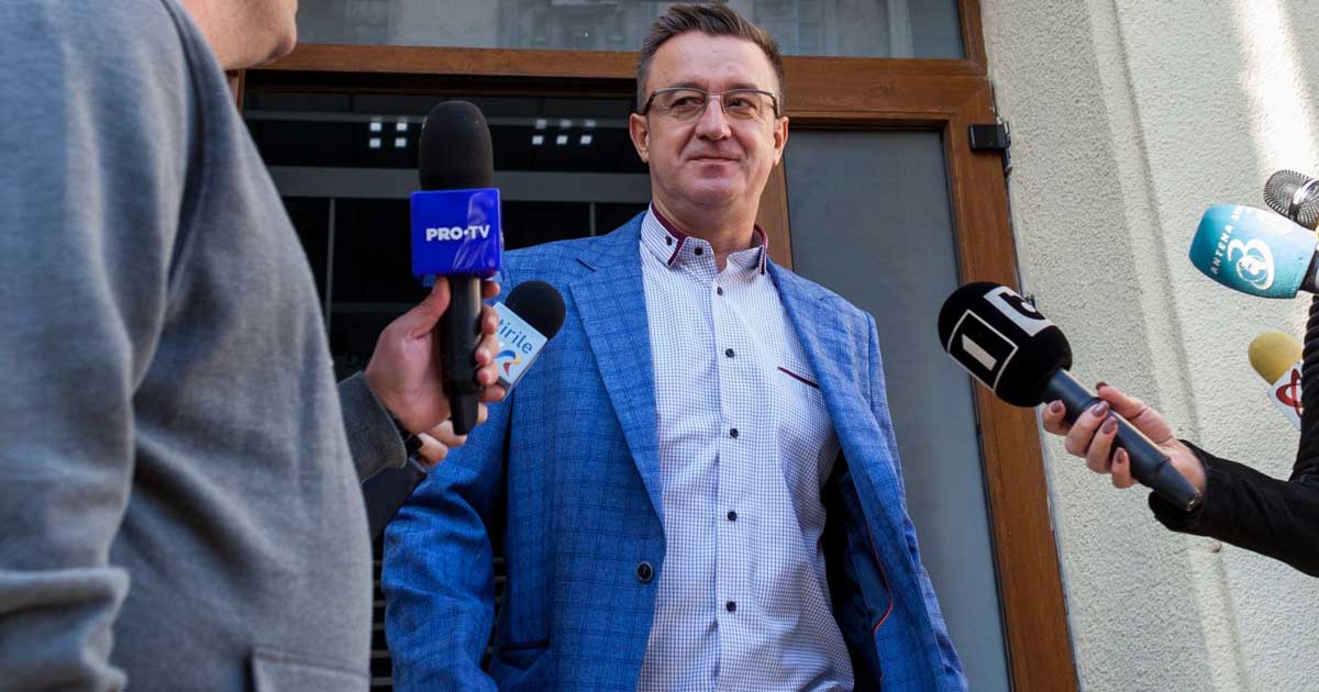 Sorin Blejnar, fostul președinte al ANAF, la o înfățișare privind anularea condamnării pentru trafic de influență, 2026
