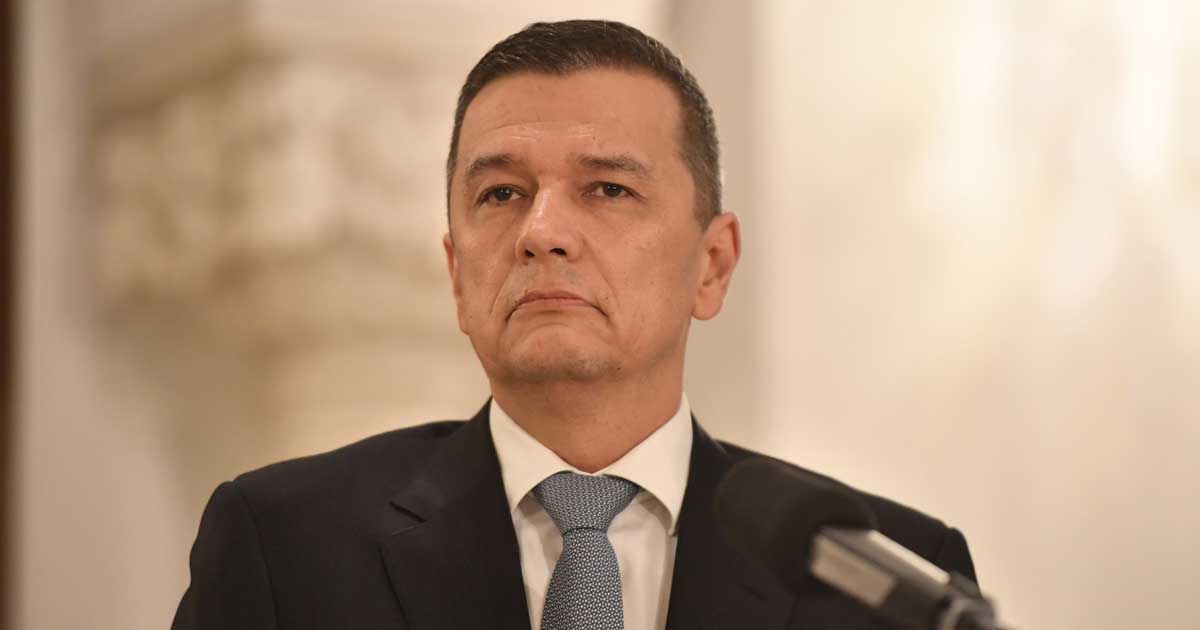 Sorin Grindeanu, liderul PSD, în timpul unei declarații de presă despre criza politică, iulie 2026
