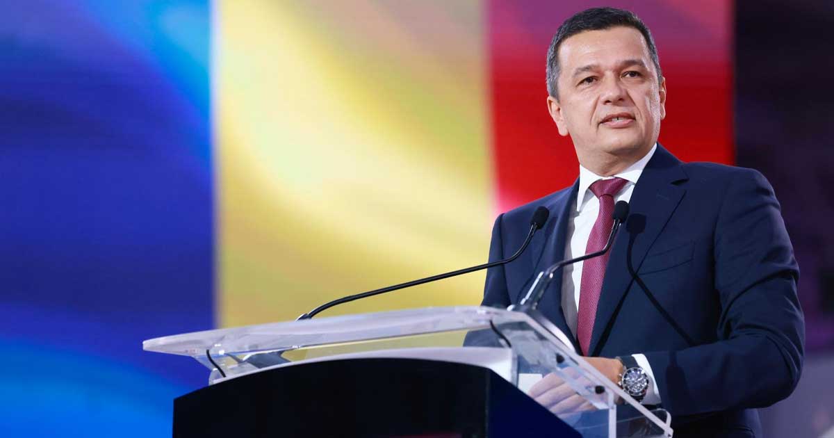 Sorin Grindeanu, președintele PSD, în timpul unei declarații de presă, București, iulie 2026