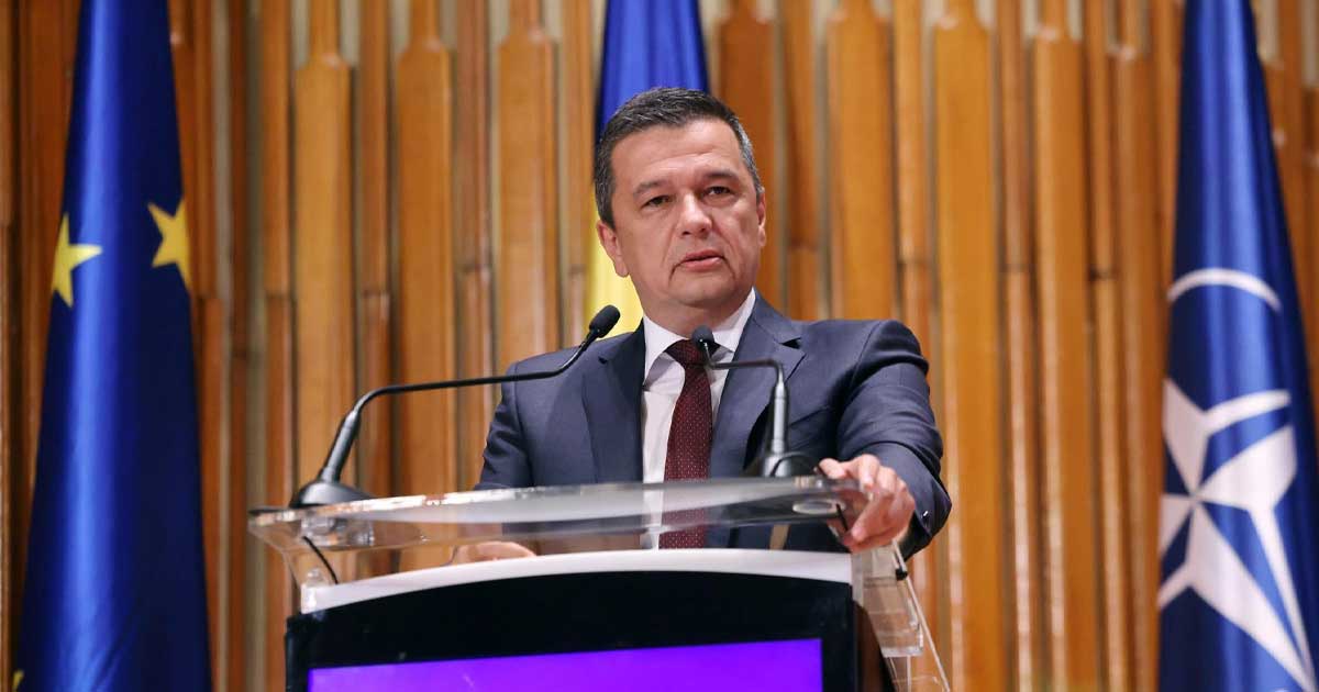 Sorin Grindeanu, președintele PSD, în cadrul unei conferințe de presă la Parlament, iulie 2026