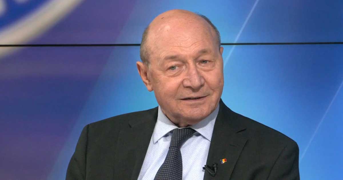 Traian Băsescu, fostul președinte al României, în timpul unei declarații publice despre criza guvernamentală, iulie 2026