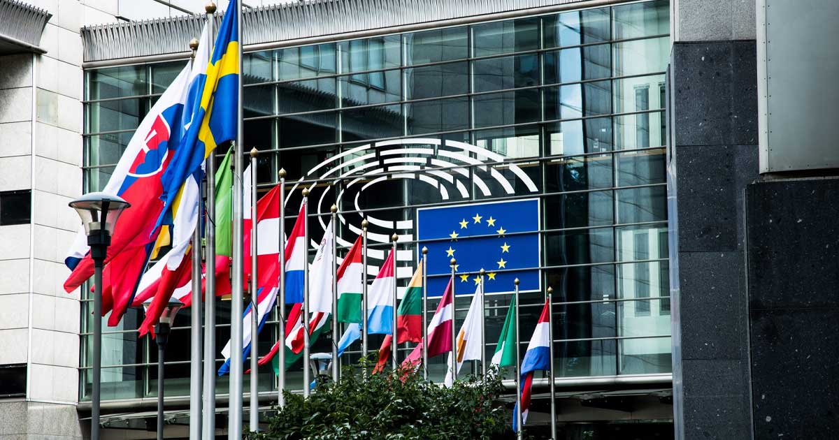 Sediul instituțiilor europene la Bruxelles, în contextul convocării diplomatului rus după incursiunea dronelor în România, iulie 2026