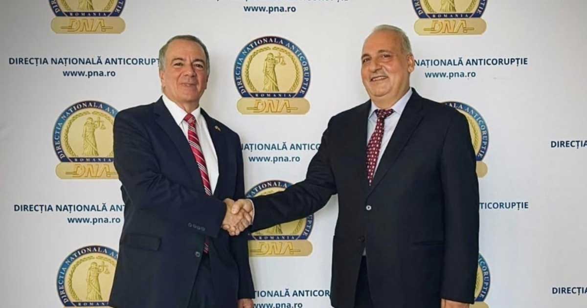 Ambasadorul SUA Darryl Nirenberg și procurorul-șef DNA Ioan-Viorel Cerbu, întâlnire oficială, august 2026