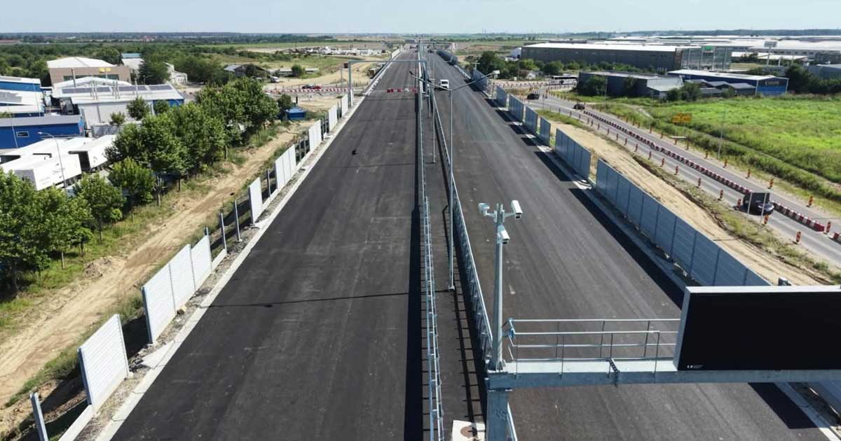 autostrada bucurestiului a0 ultima grinda 2026 855818 Lucrări nocturne de montare a unei grinzi de beton pe pasajul Autostrăzii Bucureștiului A0 peste DN7, august 2026