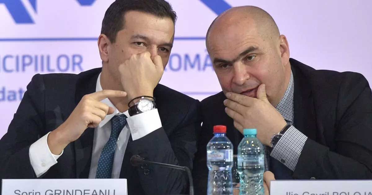 Ilie Bolojan și Sorin Grindeanu la o întâlnire de coaliție, discuții despre legea salarizării, august 2026