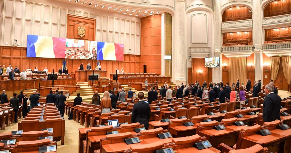 camera deputatilor vot romatsa deblocare 2026 035050 Plenul Camerei Deputaților în timpul votului pentru deblocarea situației financiare a ROMATSA, iulie 2026