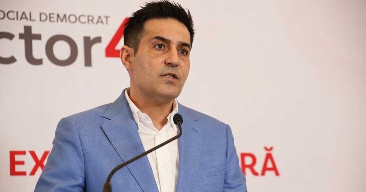 Claudiu Manda, secretar general PSD, la o declarație de presă despre Legea salarizării, august 2026