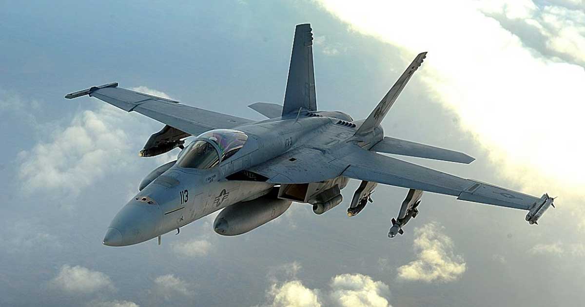 Avion de vânătoare F-18 Hornet al Forțelor Aeriene Spaniole, folosit la doborârea unei drone lângă Galați, august 2026