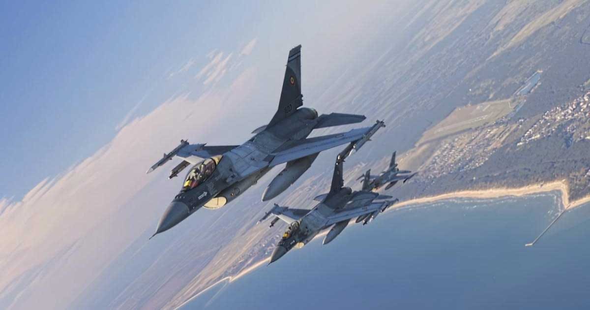drona neptun deep f16 marea neagra 2026 403650 Avion F-16 al Forțelor Aeriene Române survolând platforma Neptun Deep în Marea Neagră, august 2026