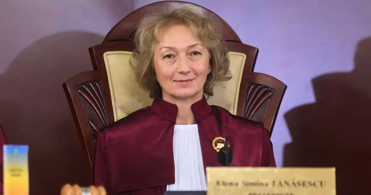 Simina Tănăsescu, președinta Curții Constituționale, la un eveniment public oficial, 2026