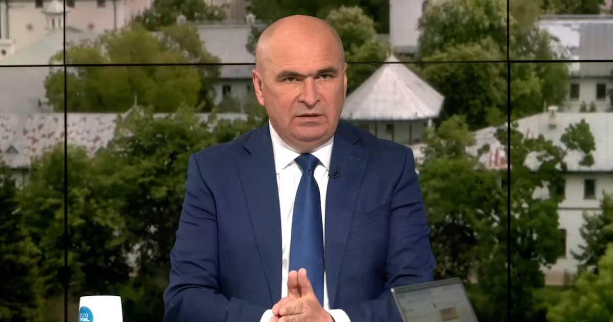 Premierul interimar Ilie Bolojan la un interviu despre legea salarizării, august 2026