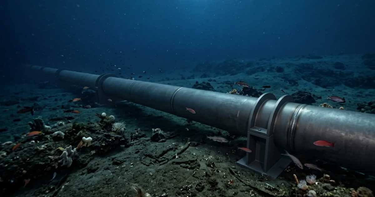 Conductă submarină de infrastructură energetică europeană, ilustrare a investițiilor UE în securitate maritimă, august 2026