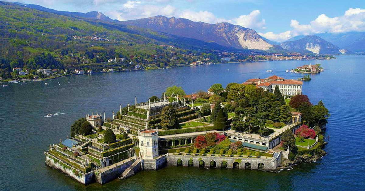 Lacul Maggiore din Italia, cu nivelul apei scăzut din cauza secetei severe din vara anului 2026