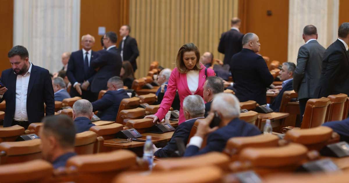 Plenul Camerei Deputaților în ședința de vot asupra legii ariilor naturale protejate, București, august 2026