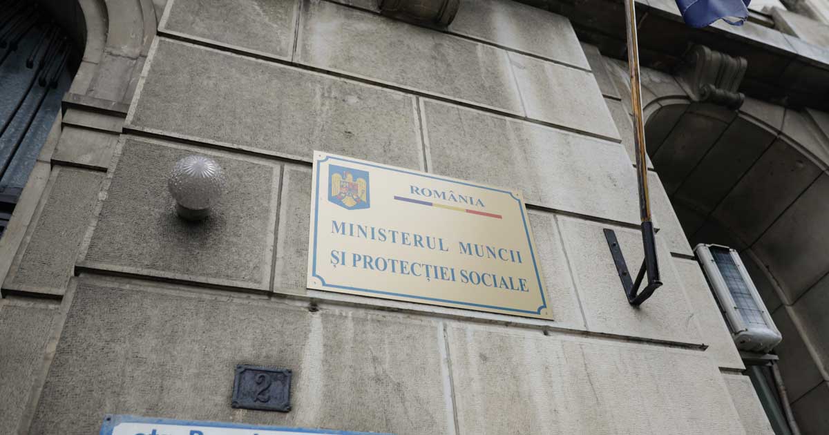 Sediul Ministerului Muncii din București, context despre proiectul legii salarizării trimis Comisiei Europene, august 2026