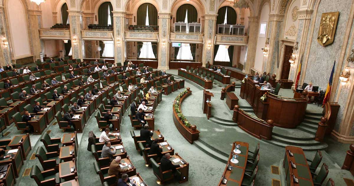 Plenul Senatului României în timpul votului pentru beneficiul de locuire al adulților cu dizabilități, august 2026