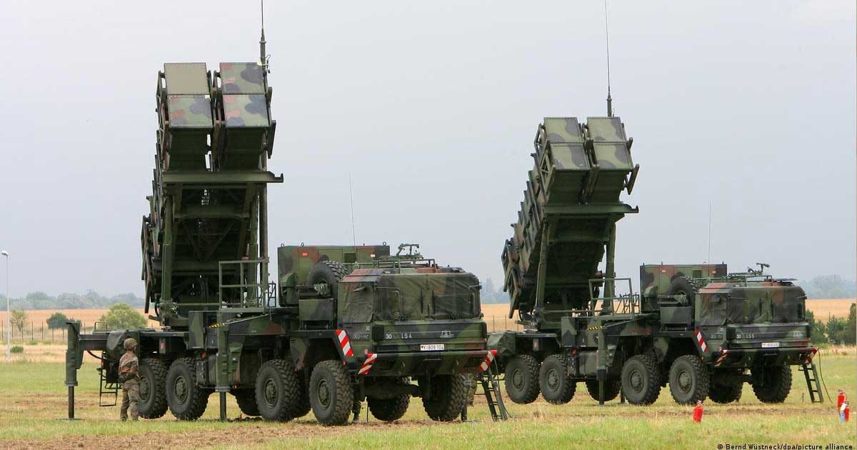 Baterie de rachete Patriot desfășurată lângă baza militară Souda din Creta, august 2026
