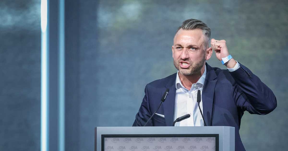 ulrich siegmund afd saxonia anhalt 2026 102590 Ulrich Siegmund, candidat AfD, la un eveniment de campanie electorală în Saxonia-Anhalt, august 2026