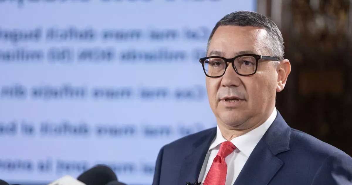 victor ponta premier nicusor dan propunere 2026 912335 Victor Ponta, fost prim-ministru al României, în timpul unei declarații publice, august 2026