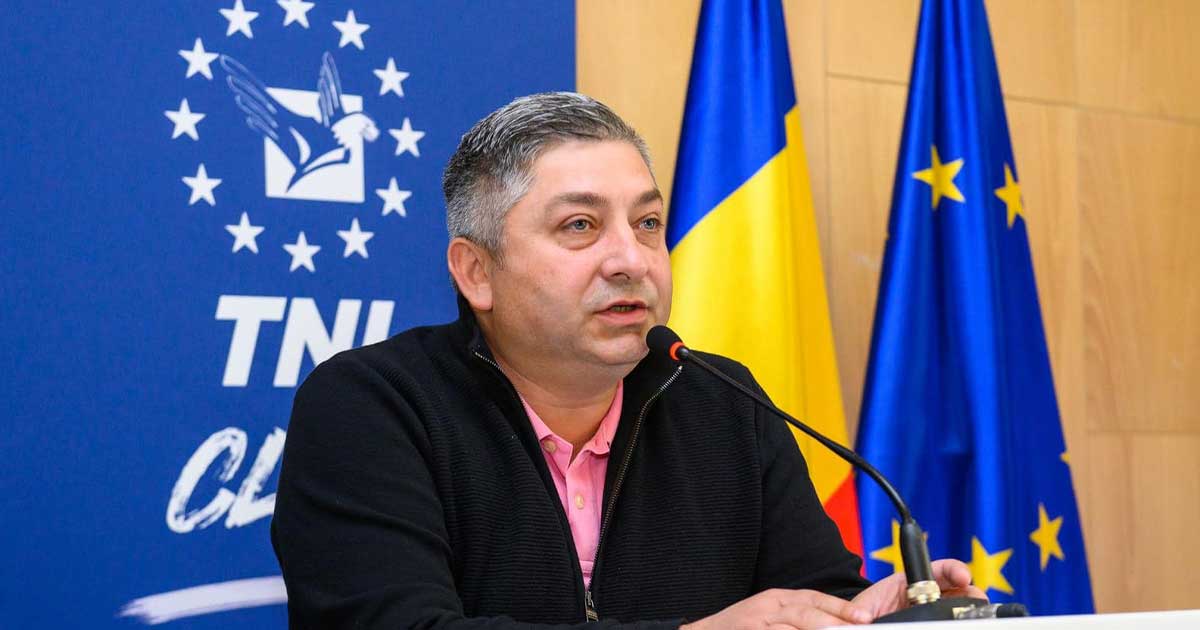 Alin Tișe, președintele CJ Cluj, în timpul unei declarații publice despre criza politică, 2026