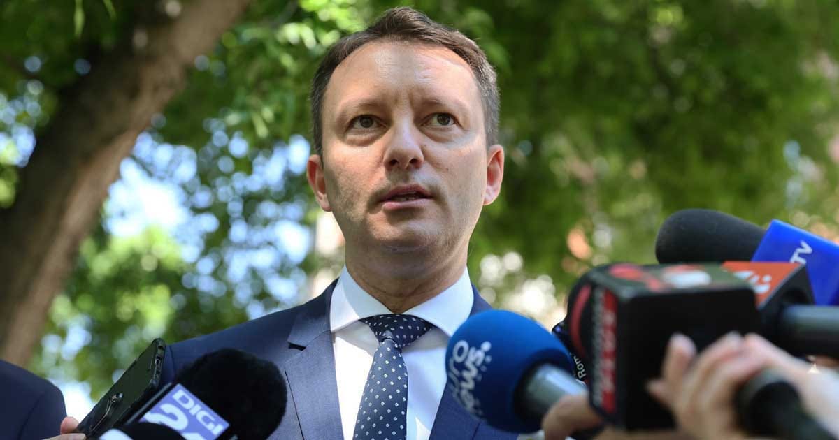 Siegfried Mureșan, europarlamentar PNL desemnat premier, în timpul unei declarații publice, septembrie 2026