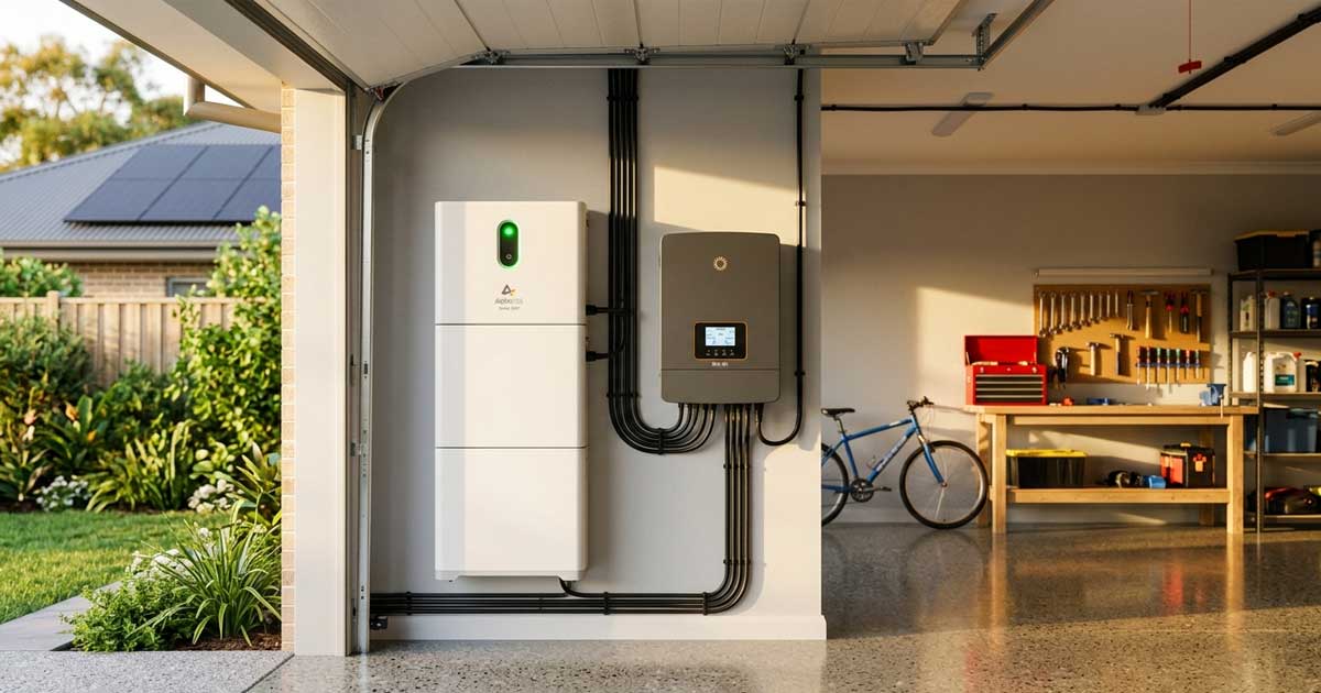 Baterie de stocare a energiei montată lângă panouri fotovoltaice pe o casă din România, septembrie 2026