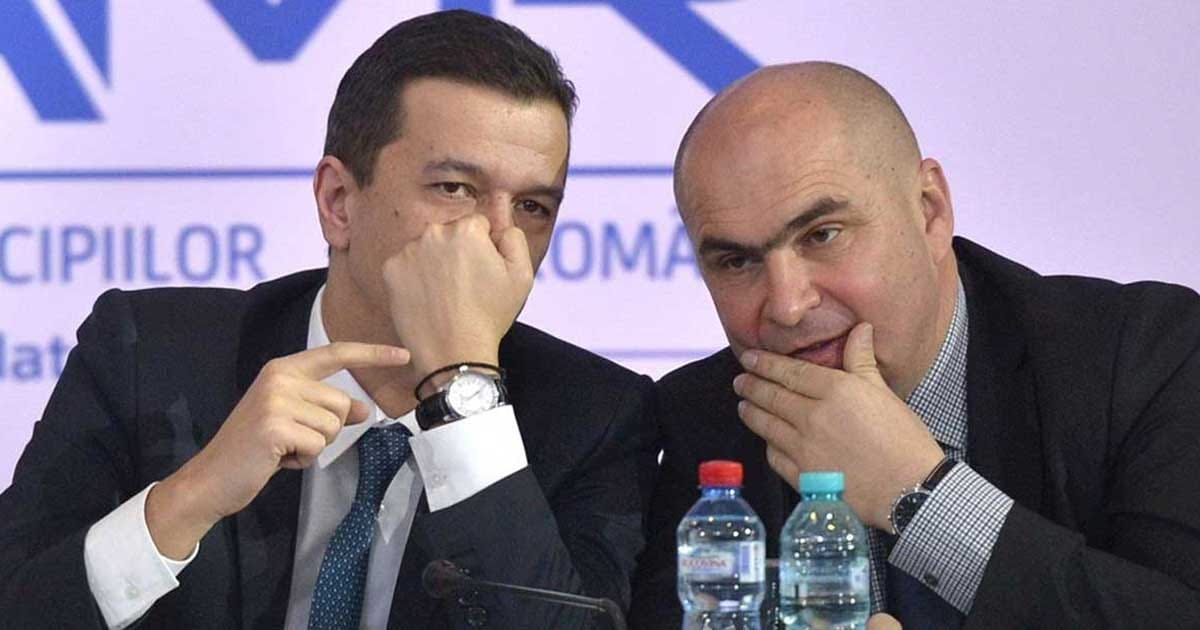 Ilie Bolojan și Sorin Grindeanu la un eveniment public al coaliției de guvernare, septembrie 2026